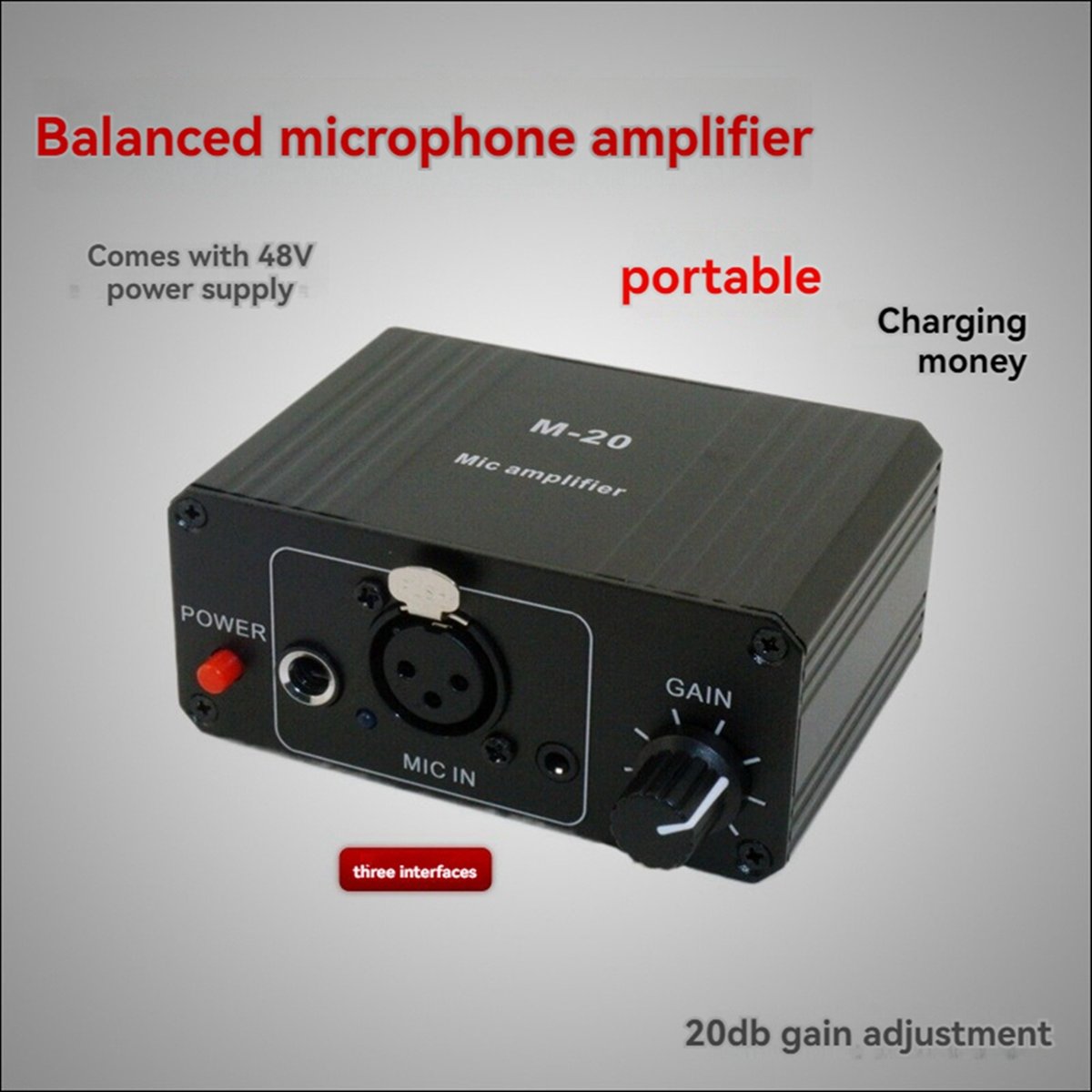 Microphone Capsule - (BOFF) Динамический конденсаторный микрофон-усилитель M-20 с