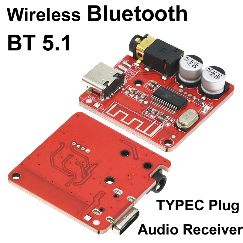 Diy Speaker - Беспроводной Bluetooth-аудиоприемник Type-C DIY, плата декодирования