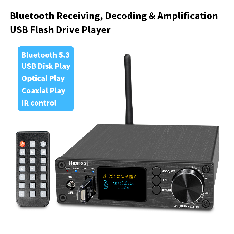Passive Preamp - Hi-Fi Bluetooth 5.3 аудиоприемник-ЦАП с предусилителем,