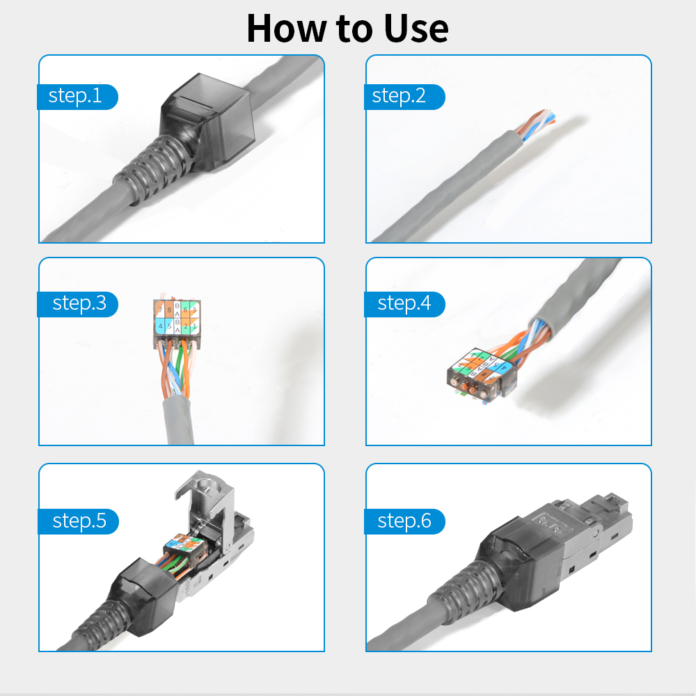 Экранированный разъем RJ45 Cat – обзор и цена Rj45 Jack