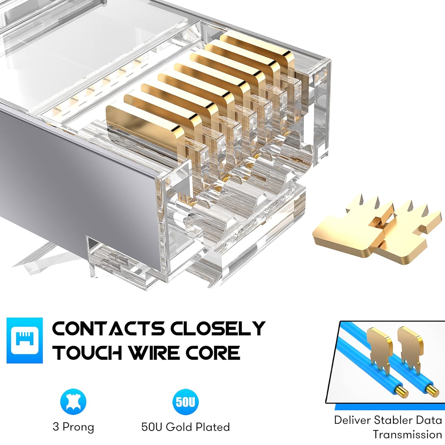 Комплект из 50 экранированных  – обзор и цена Rj45 Jack