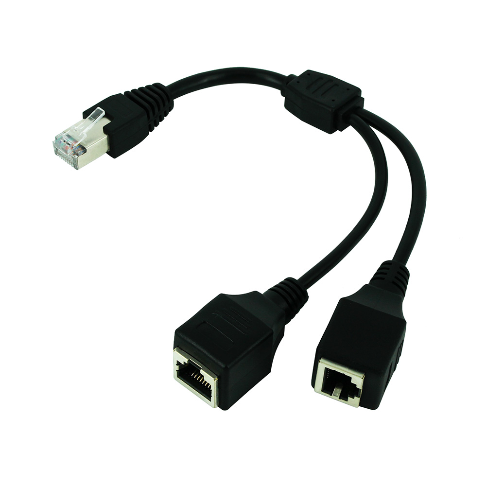 RJ45 1 штекер на 2 гнезда LAN- – обзор и цена Rj45 Jack
