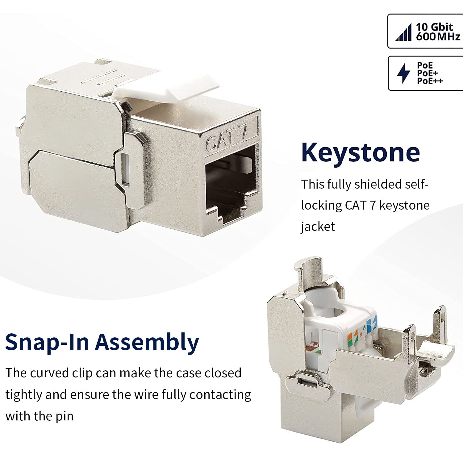 ZOERAX Cat6a Cat7 Keystone Jac – обзор и цена Rj45 Jack