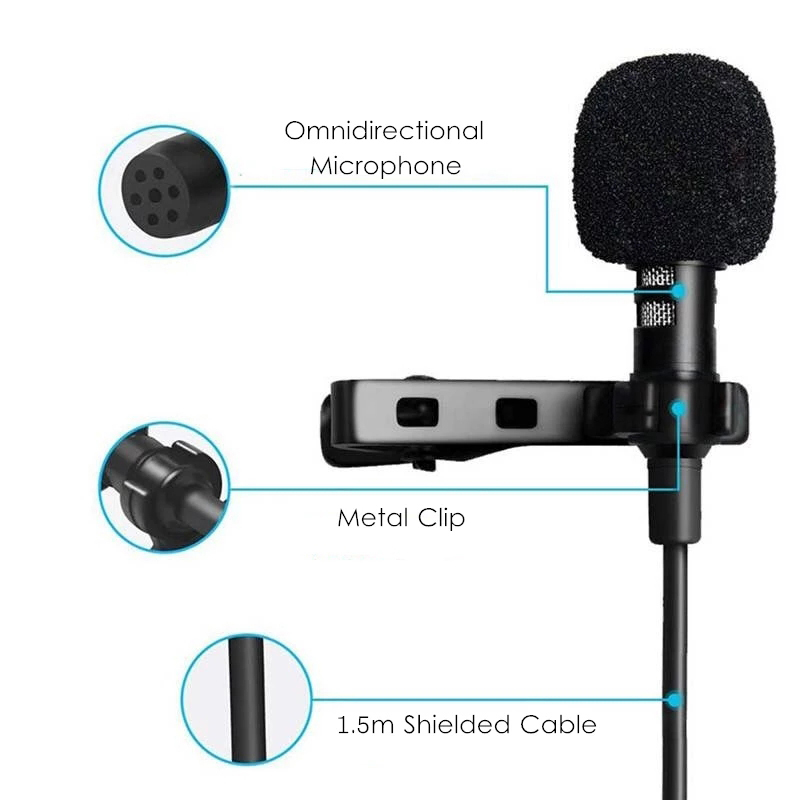 1,5 м мини-портативный петличн – обзор и цена Microphone Capsule